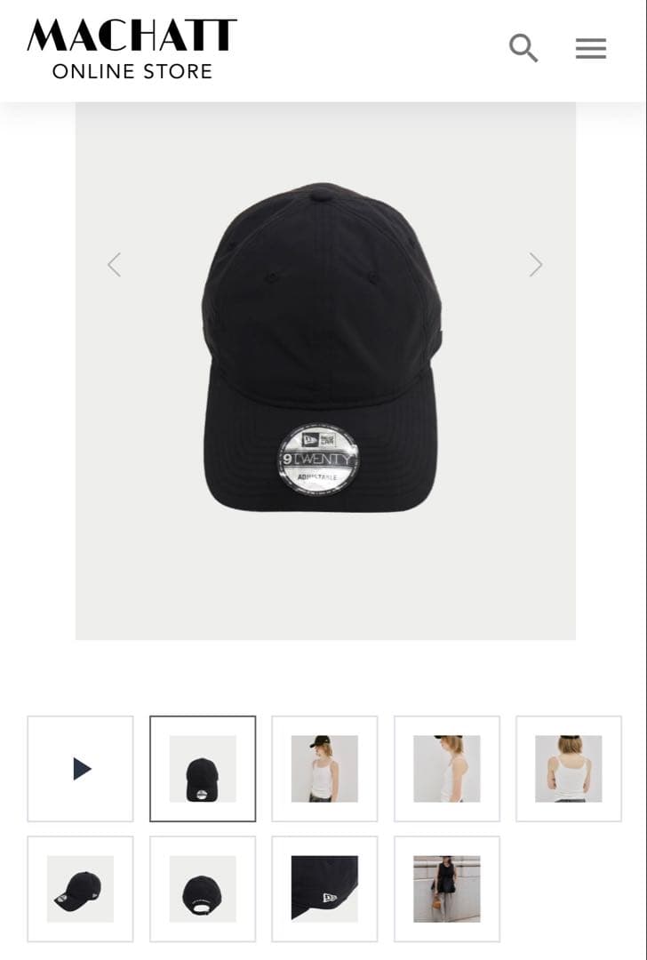 【NEWERA×MACHATT】9TWENTYキャップ（ブラック） ニューエラ