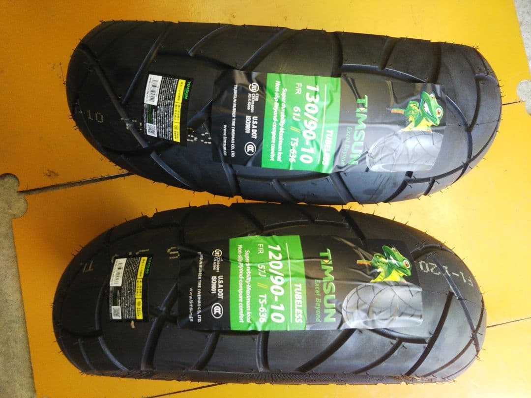 ズーマー AF58 新品TIMSUNタイヤ 前後セット BW'S