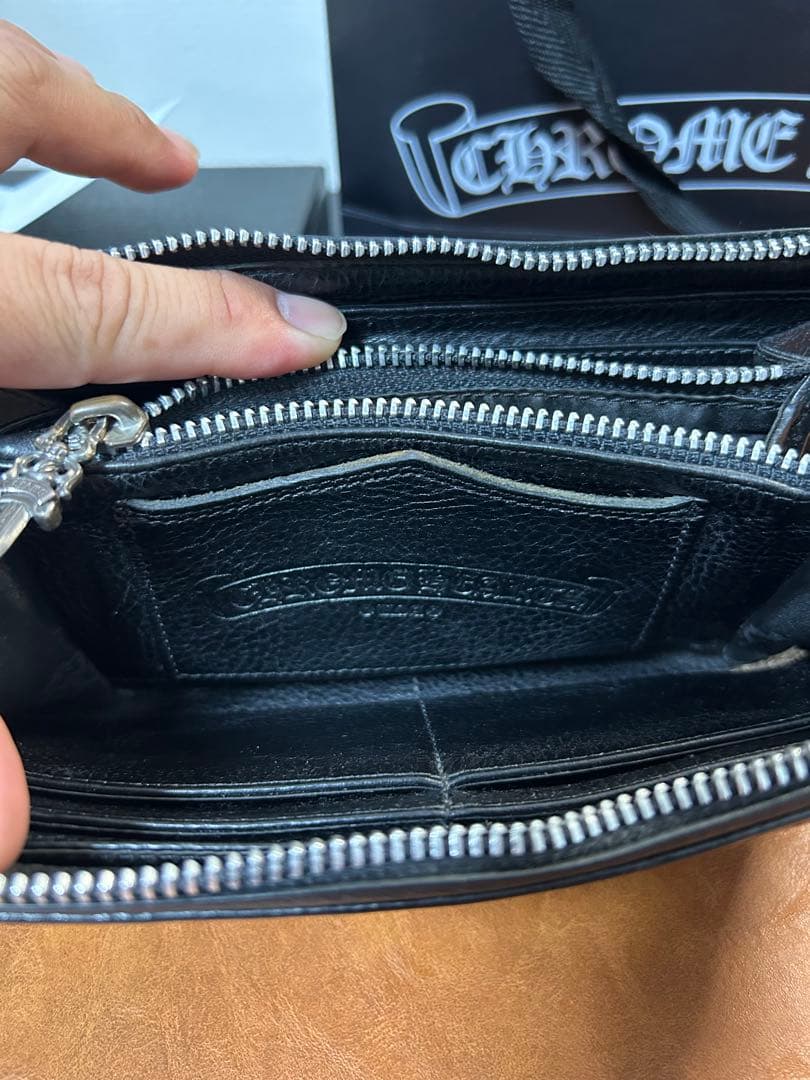 【インボイス原本付属】クロムハーツ　REC F ZIP PLANE 長財布