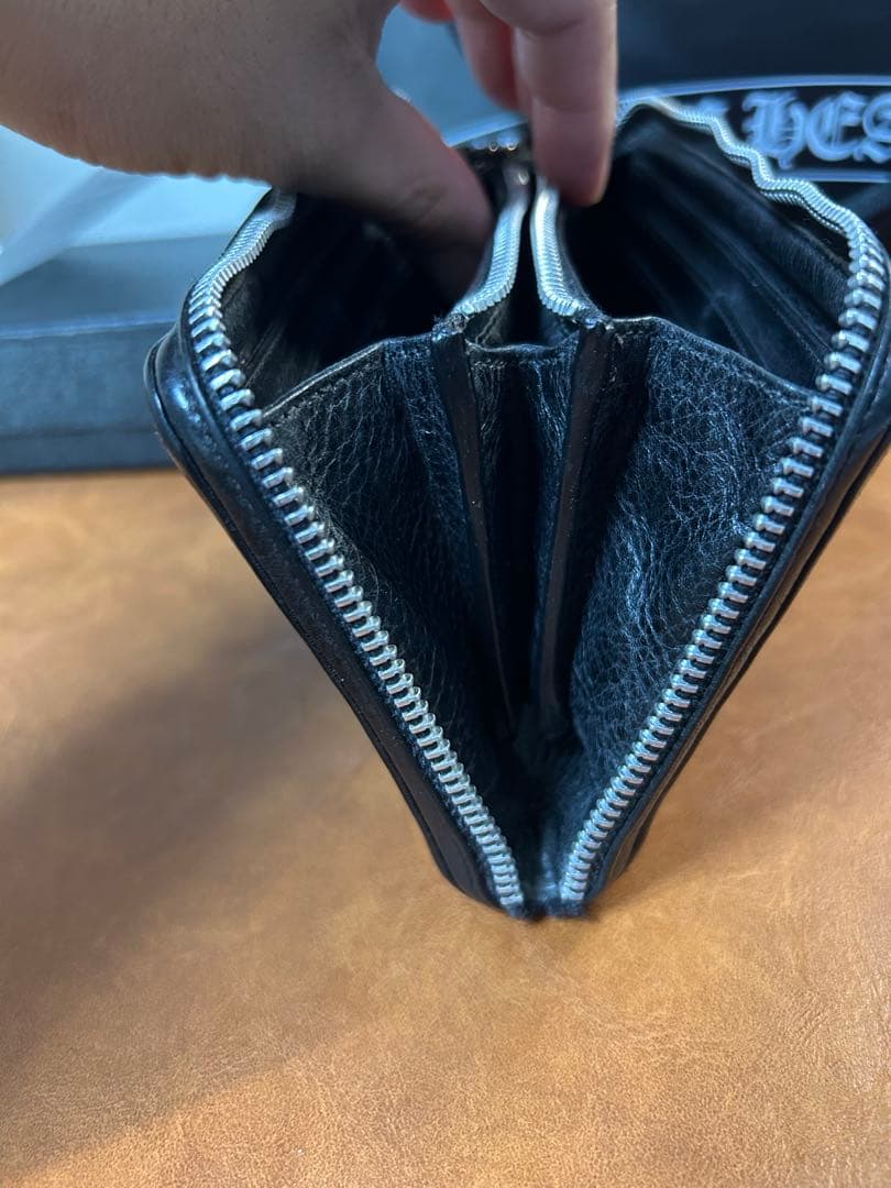 【インボイス原本付属】クロムハーツ　REC F ZIP PLANE 長財布