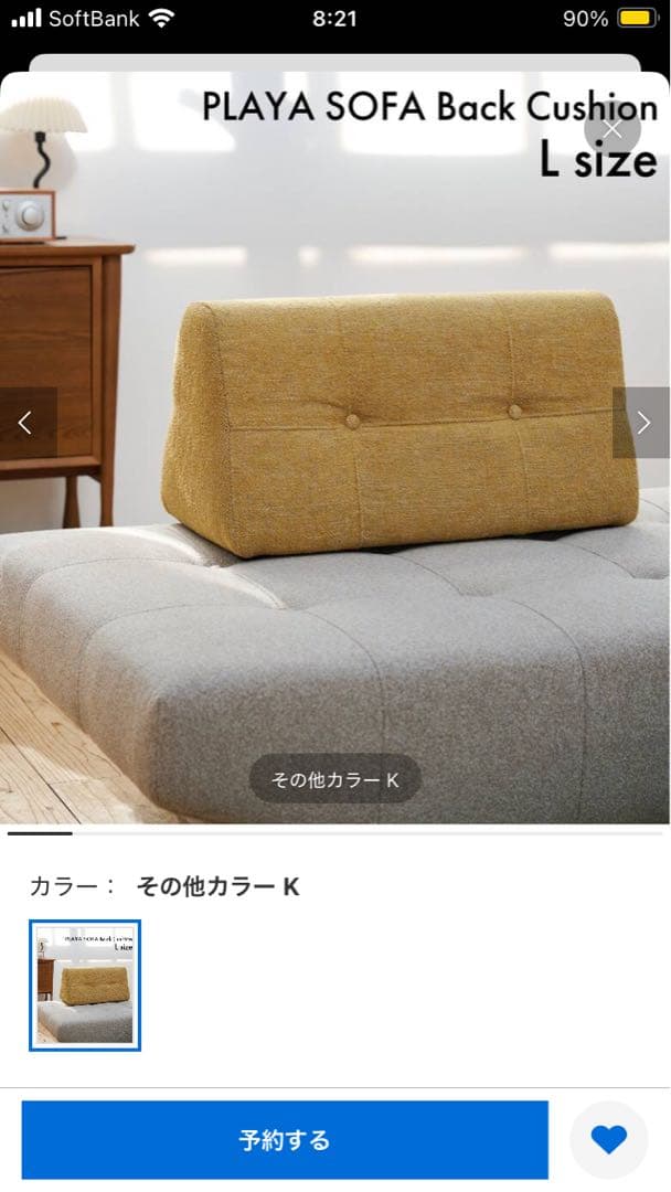 ジャーナルスタンダードファニチャー⭐️PLAYASOFAバックサイドクッション