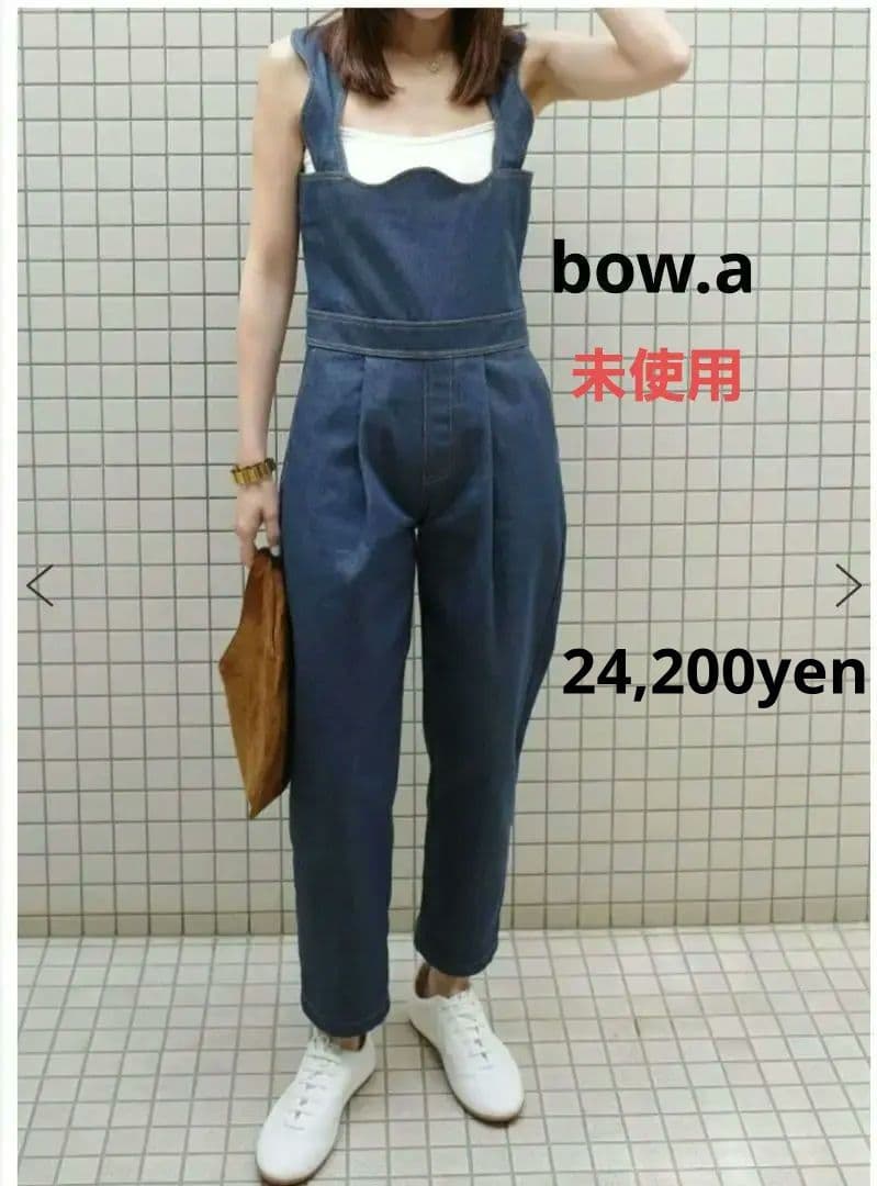 みい出品 未使用 bow.a ボウエー DENIM SALOPETTE