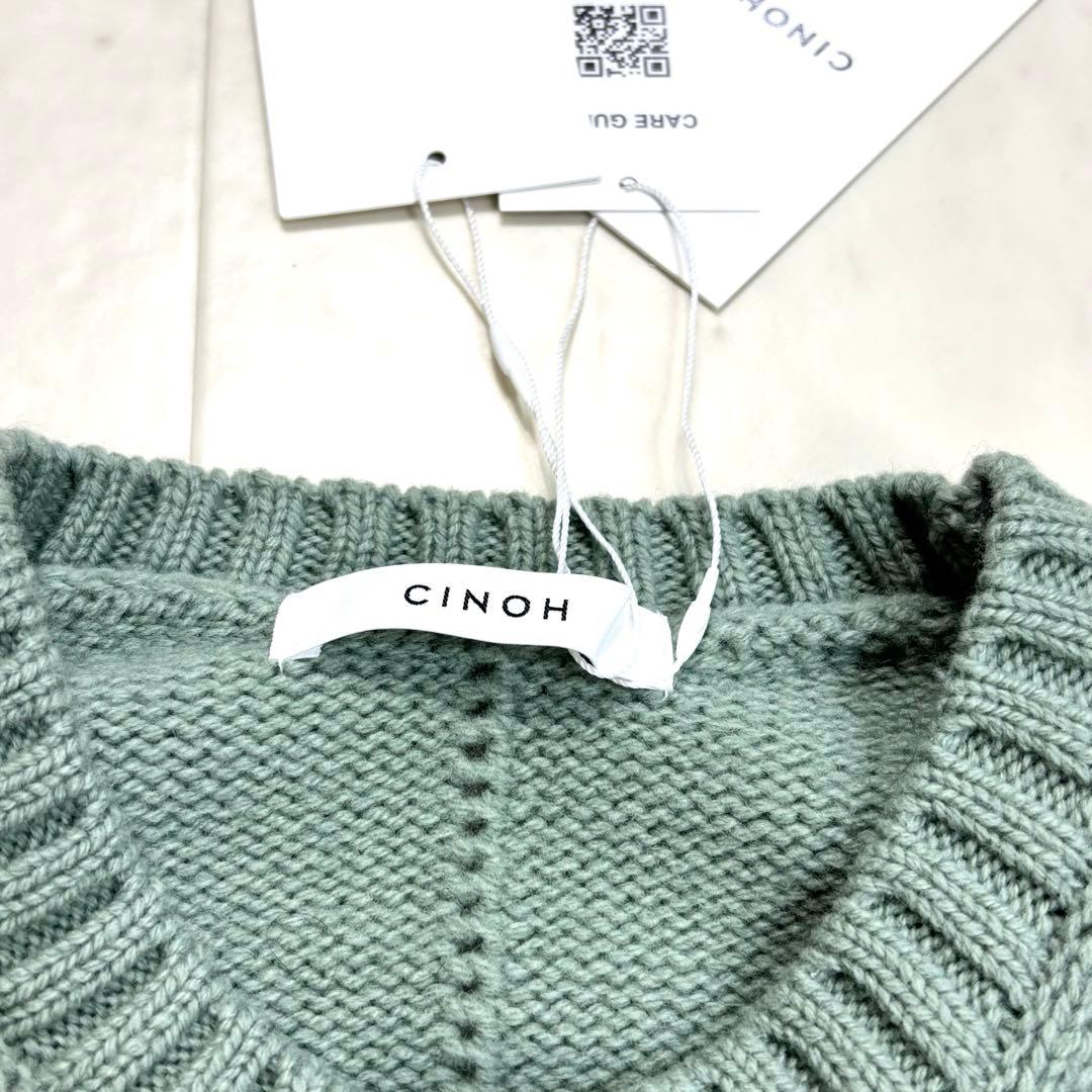 CINOH チノ★新品タグつき★ウールクルーネックニット オーバーサイズ