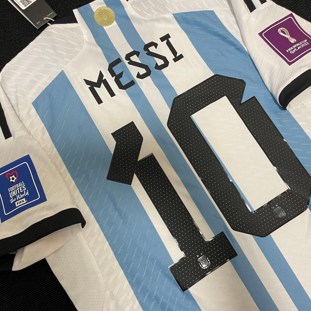 正規品　メッシ　2022カタールW杯　アルゼンチン　オーセンティックユニフォーム
