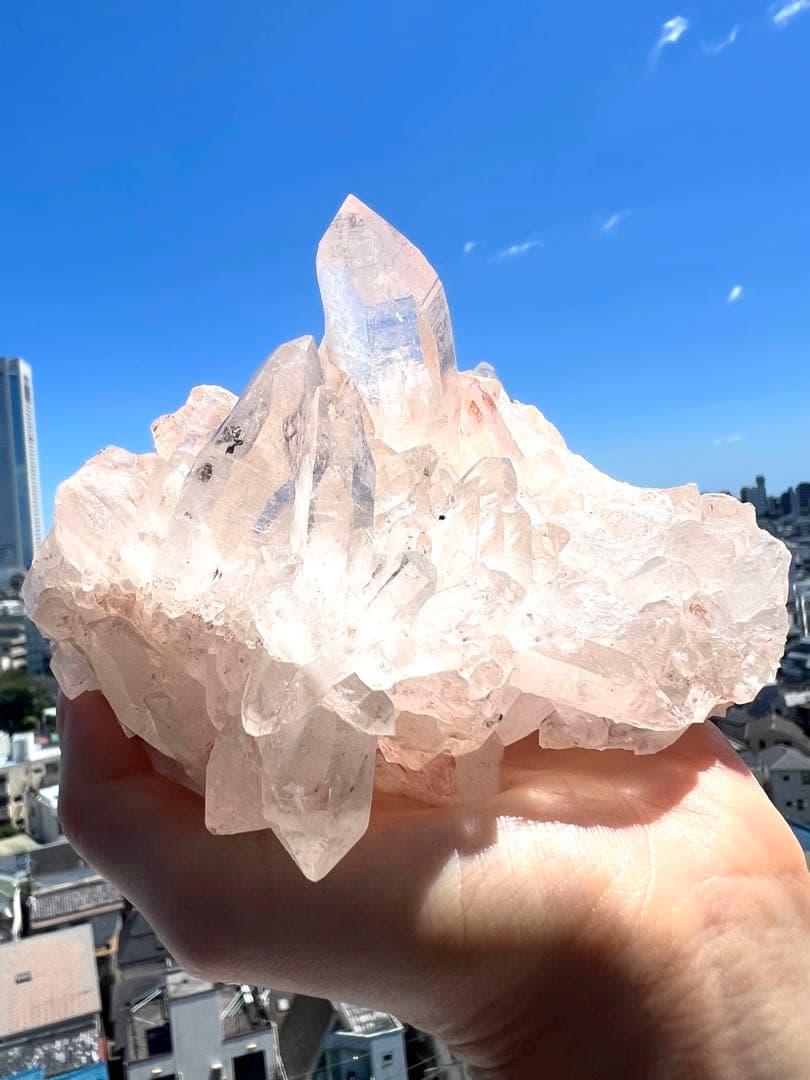 美✨希少✨AAAAピンクヒマラヤレムリアンの神殿✨美しい大天使の女神✨翼のドレス