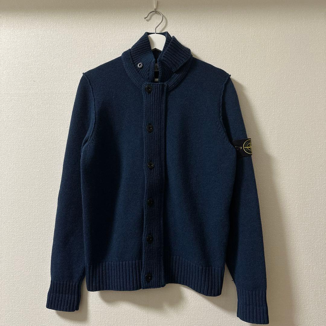 STONE  ニット カーディガン ブルー Mサイズ