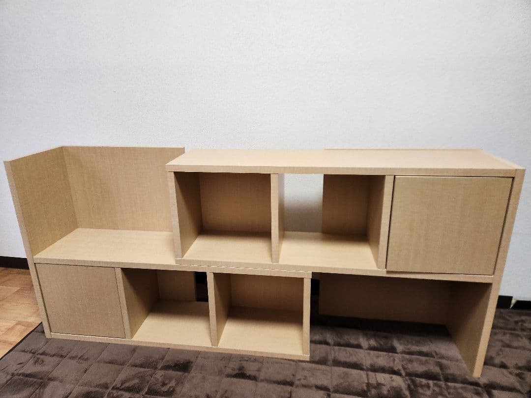 arne ディスプレイラック 伸縮 棚 | R+R-DX 90-2 木目