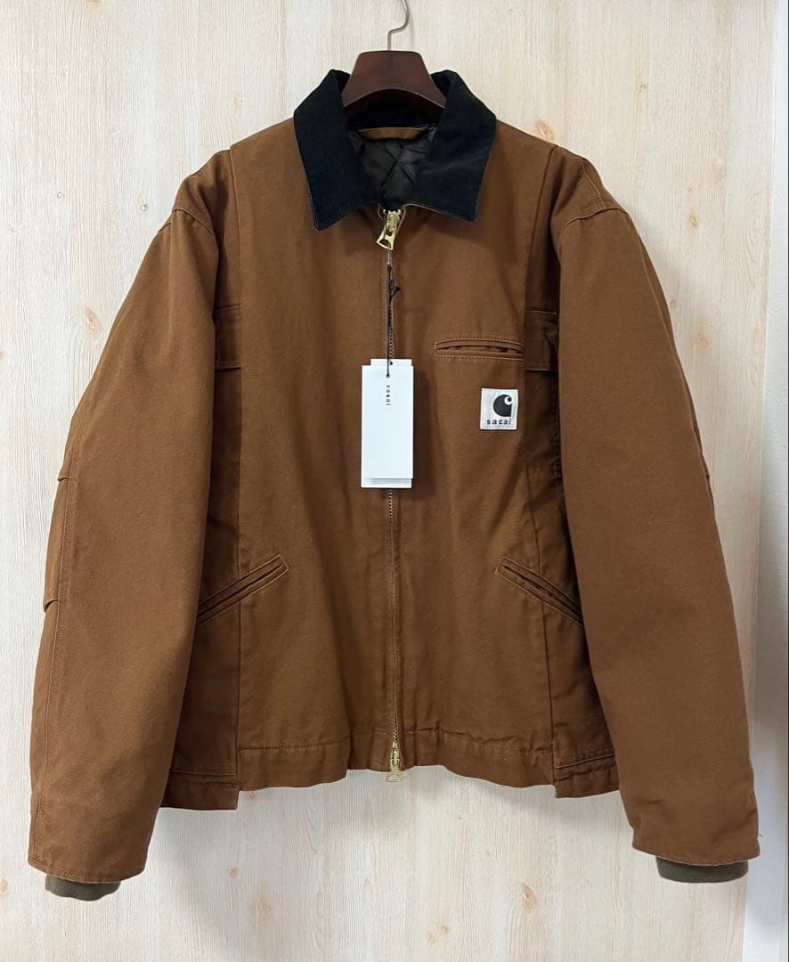 新品 茶色1 sacai carhartt wip duck jacket