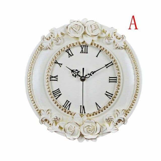 壁掛け時計 掛け時計北欧 ウォールクロック 立体的 花時計 アンティーク
