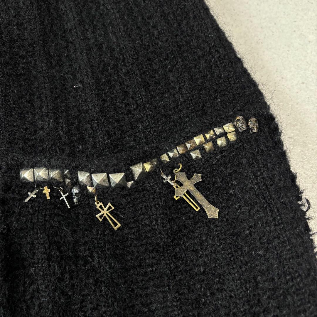 トップス if six was nine mohair cardigan skull M