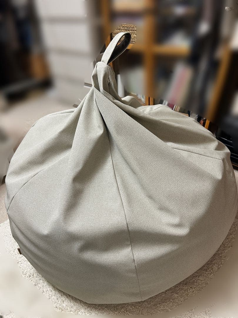 ＊ハナロロ＊ビーズクッション170L・ホワイトベージュ