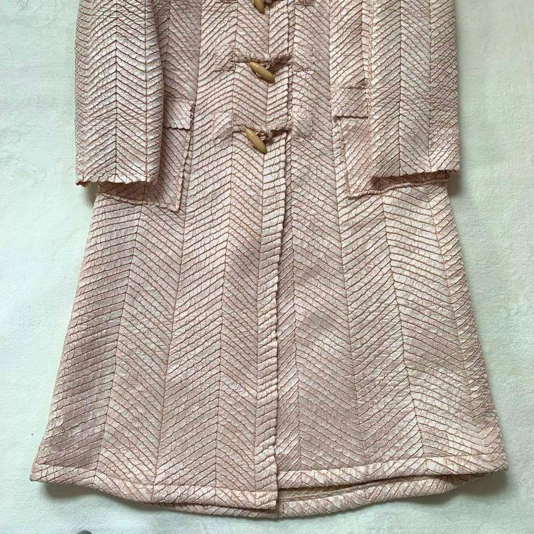 ヨシキヒシヌマ　ダッフルコート　絞り加工　ロング　コート　シワ加工