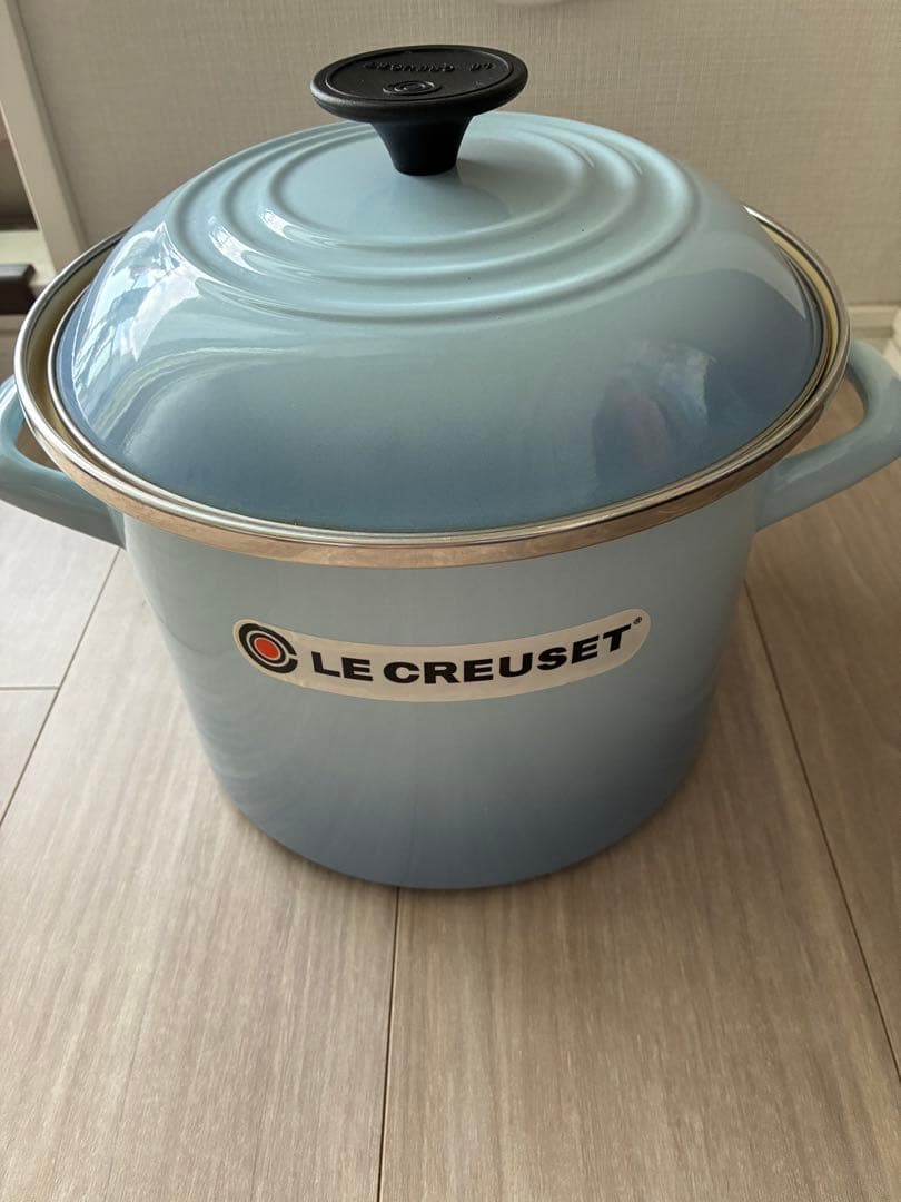 LE CREUSET 両手鍋 水色