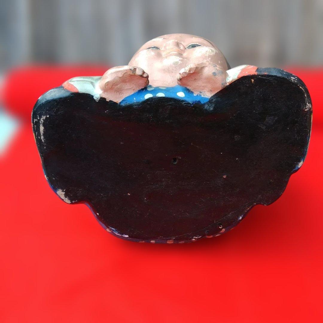 福助　土雛　古置物　商売繁盛　レトロ雑貨