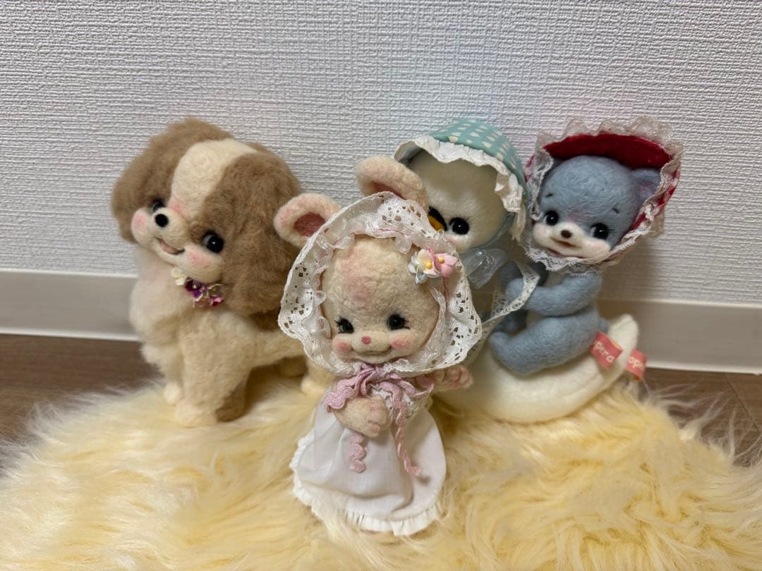 Lura ✿　羊毛フェルトマスコット　3体セット