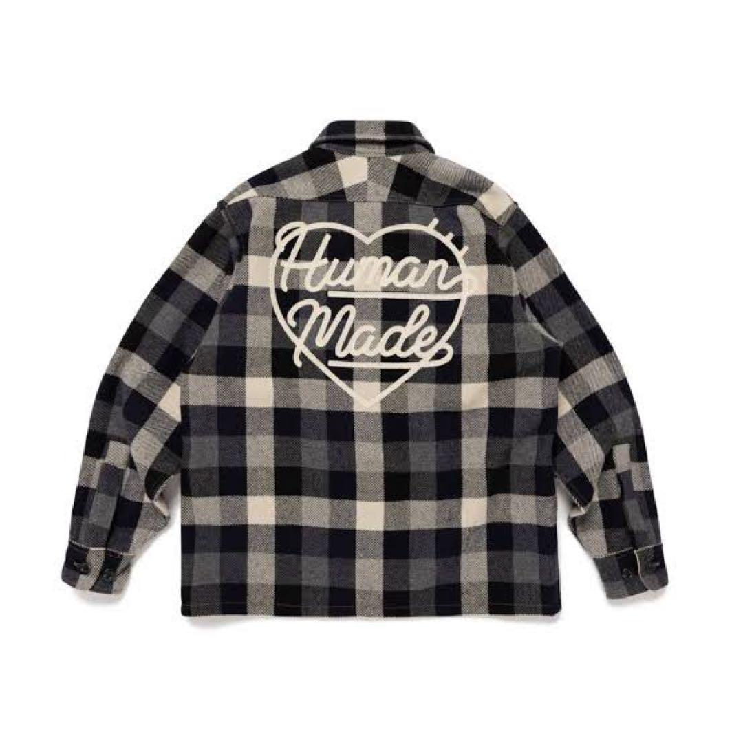 トップス HUMAN MADE Wool Check Shirt Jacket Black