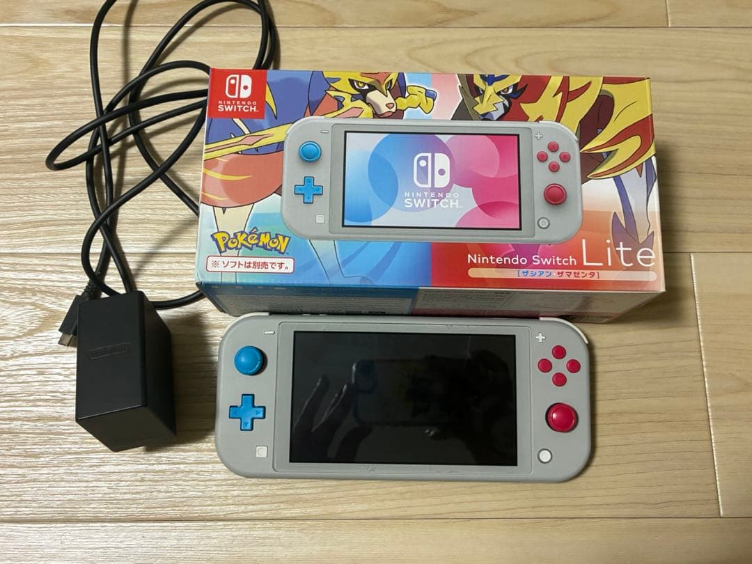 Nintendo Switch Lite ザシアン・ザマゼンタ本体、箱、充電器