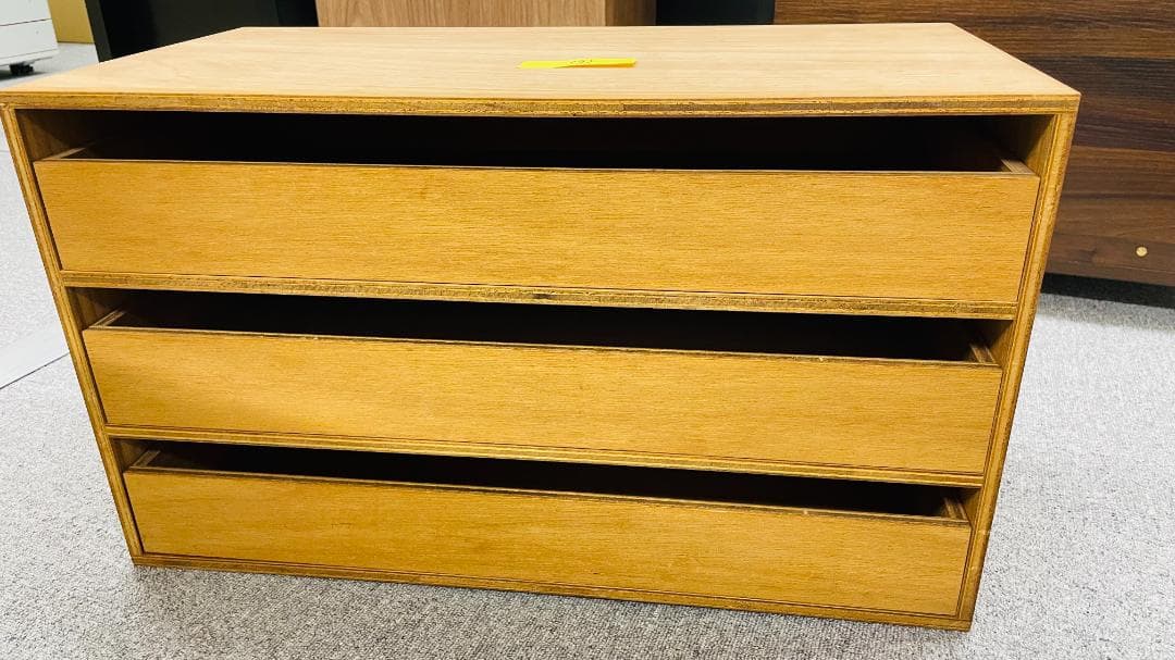 LAUAN SHELVES 引出し3段　ナチュラル
