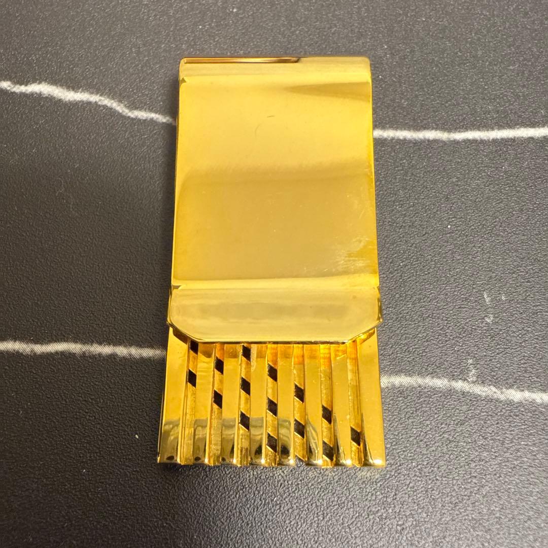 美品Christian Dior ゴールド マネークリップ 専用ケース付き