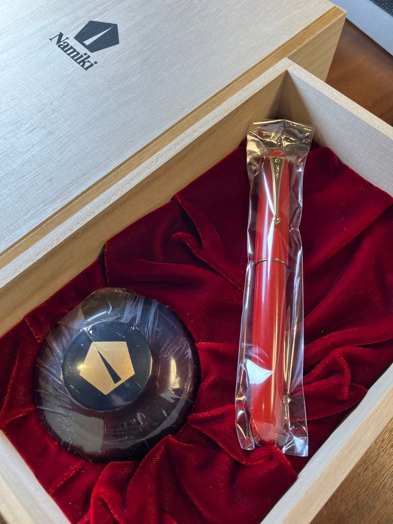 【未使用に近い】Namiki万年筆　朱20号　M（中字）