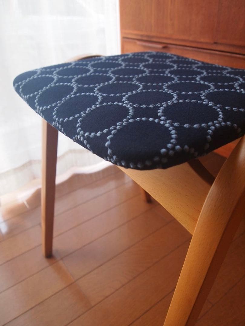 ミナペルホネン ハンドメイド 秋田木工 剣持スツール タンバリン 生地 チェア