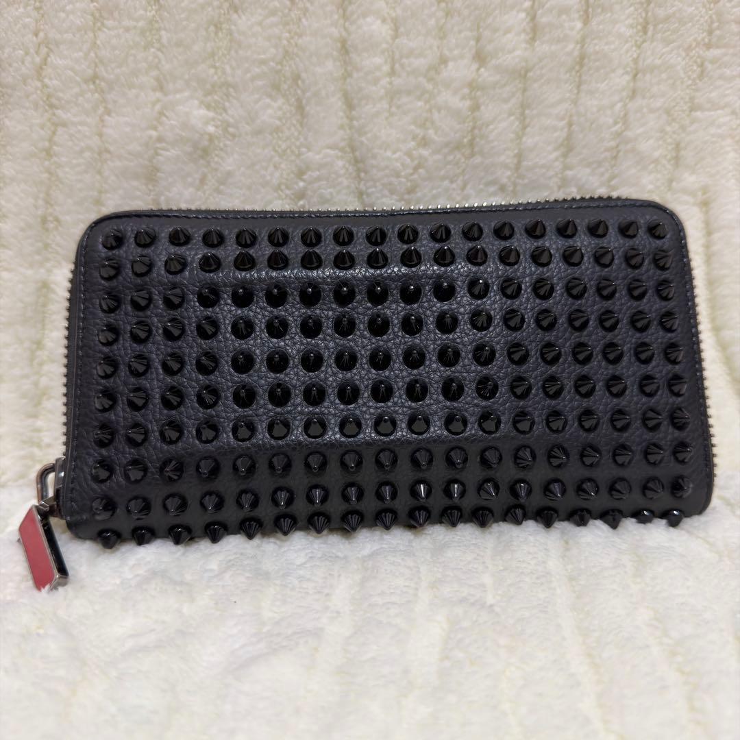 ✨️美品✨️ ルブタン 長財布 パネトーネ ラウンド ジップ ブラック レザー