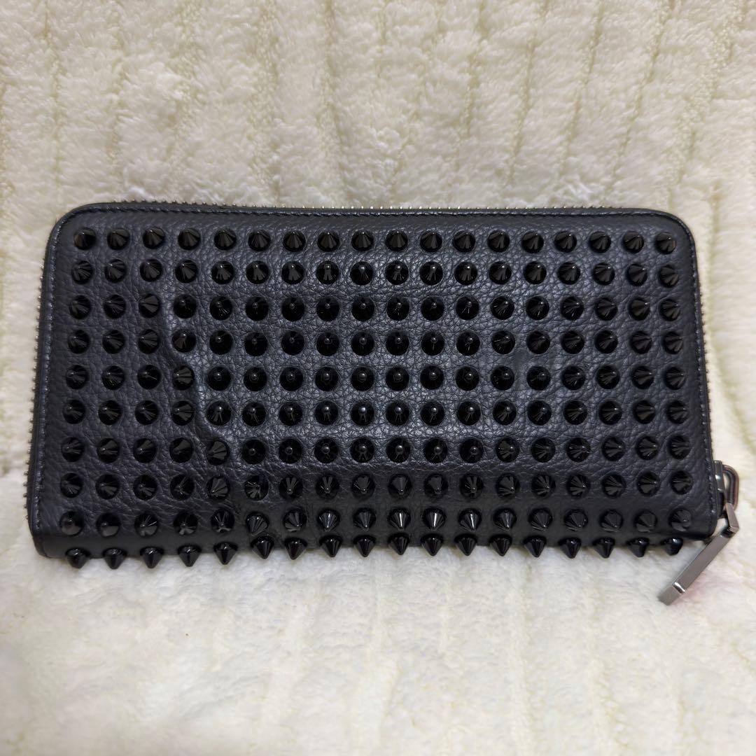 ✨️美品✨️ ルブタン 長財布 パネトーネ ラウンド ジップ ブラック レザー