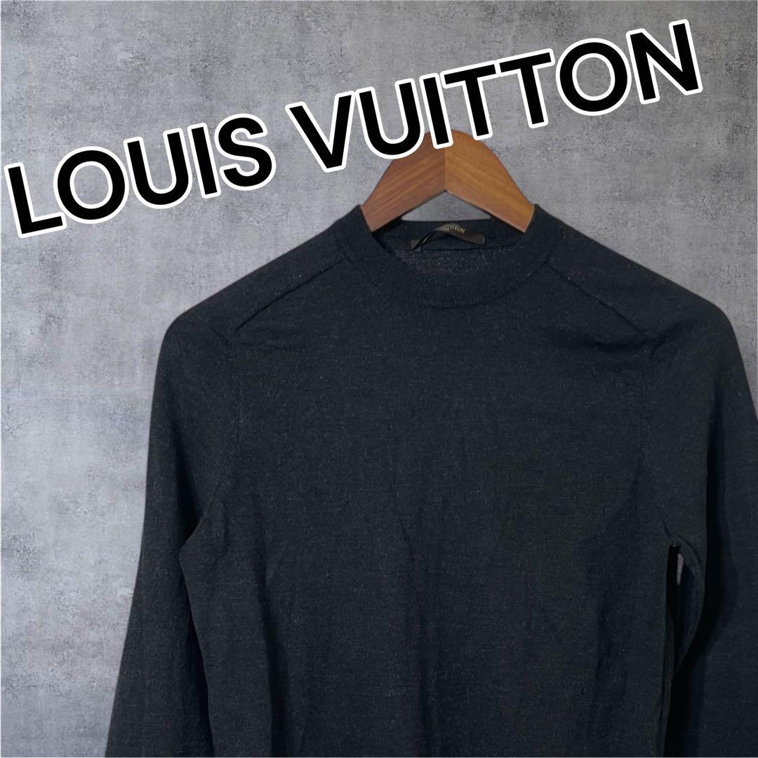 さ*郎様 LOUIS VUITTON ダークグレー ニット　XS
