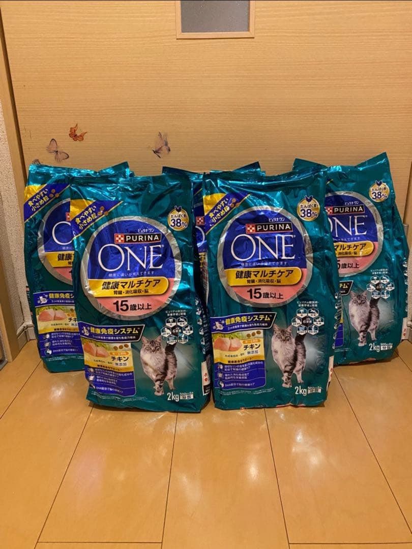 PURINA ONE ドライフード 2kg ５袋＆パウチセット