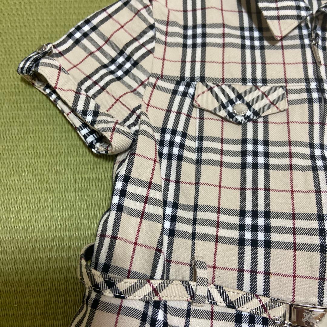 BURBERRY チェック柄 半袖ワンピース 130A