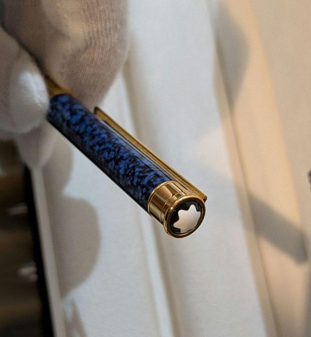 極美品　廃盤　MONTBLANC　ノブレスオブリージュ　ブルーマーブル