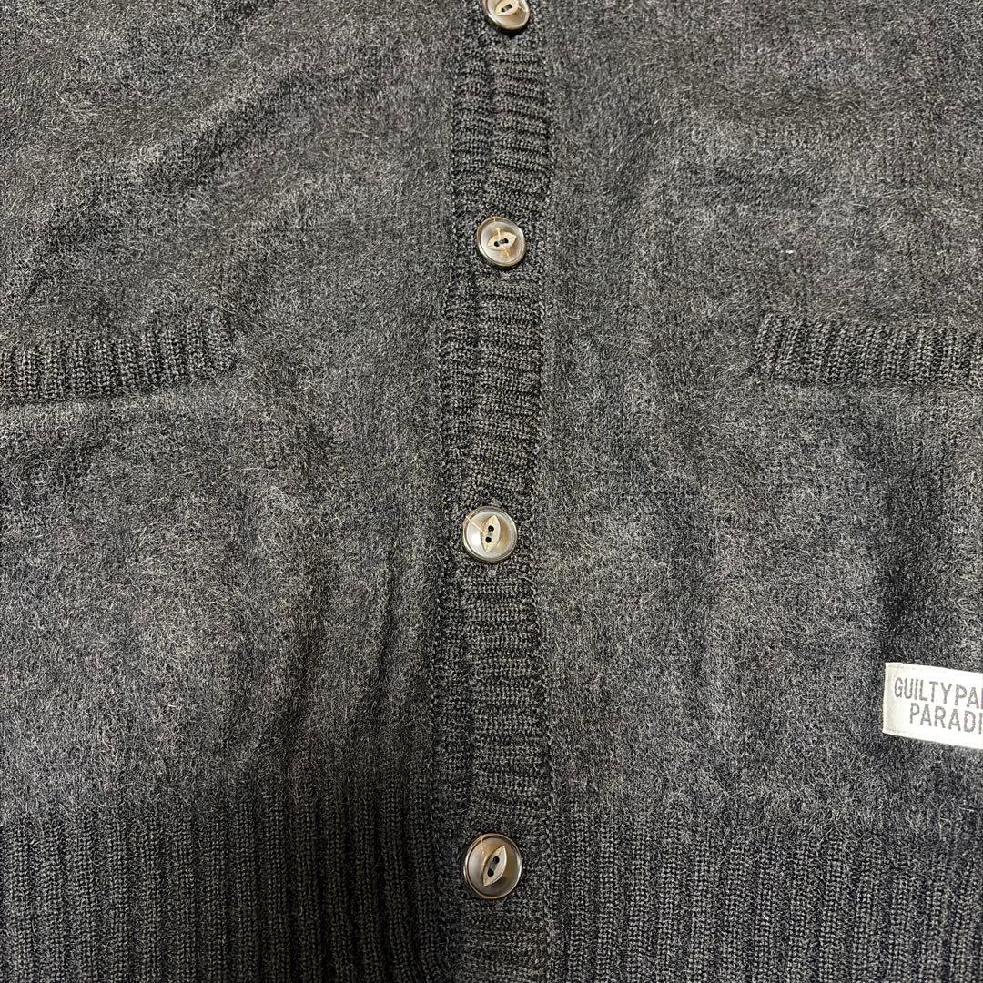 【新品】 WACKO MARIAブラック モヘアカーディガン　Mサイズ　25SS