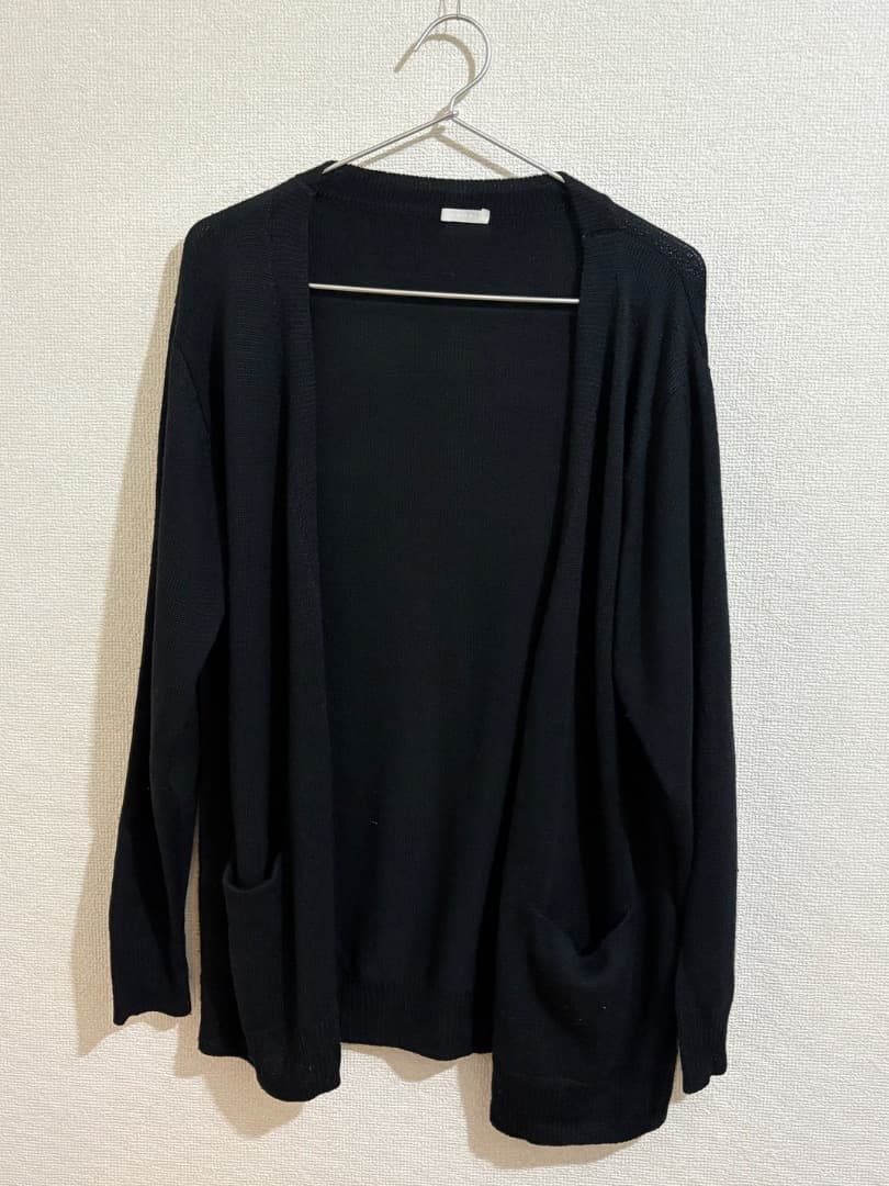 COMOLI ボタンレス シルク カーディガン　サイズ２