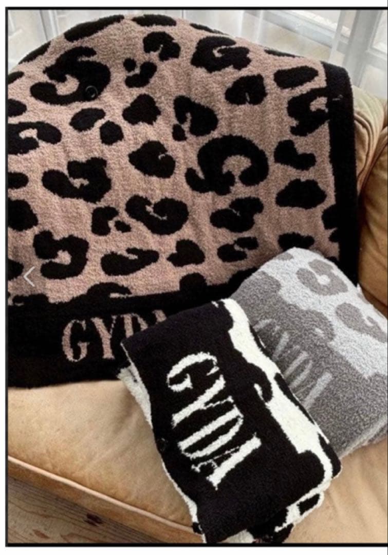 GYDA レオパードブランケット　col/ GRY