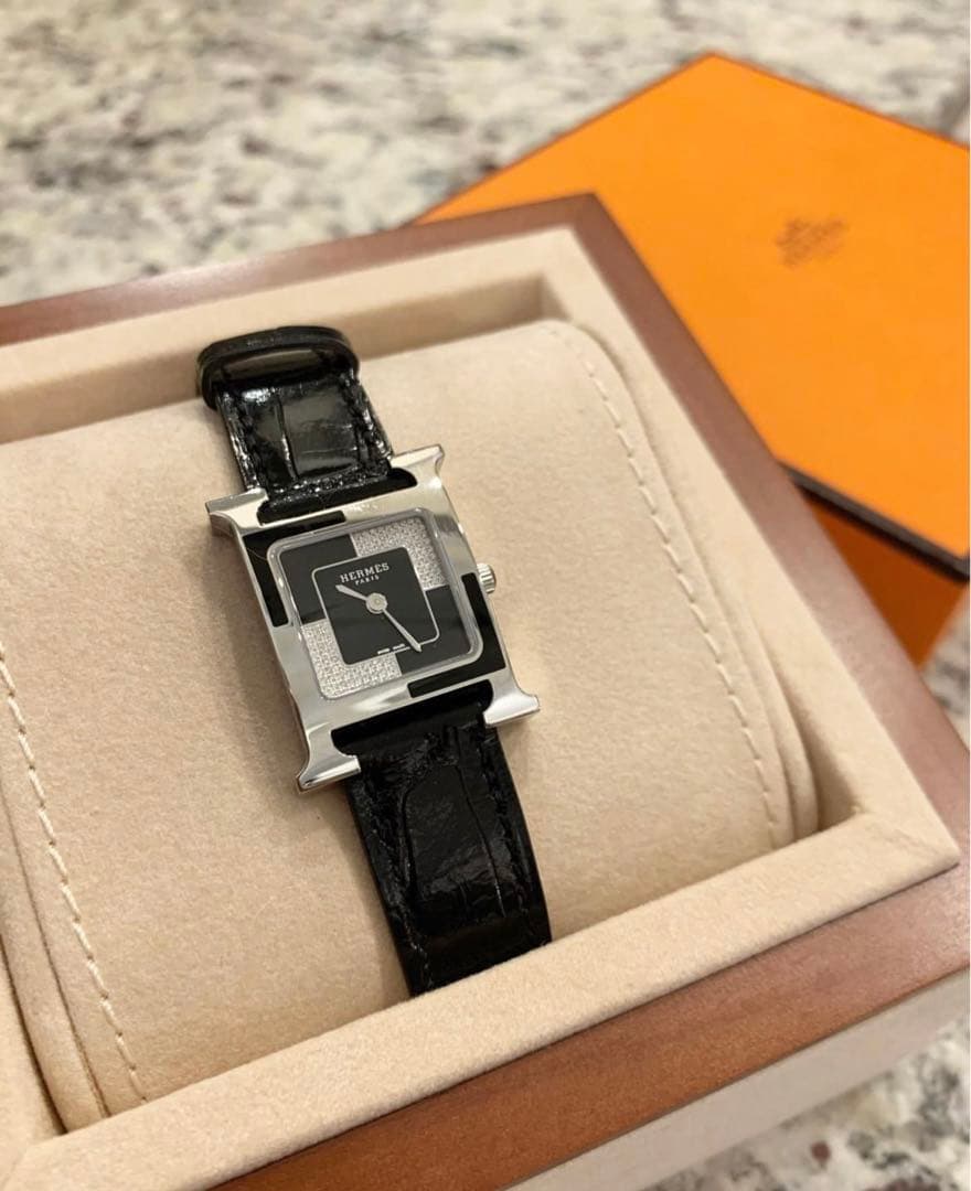美品　激レアモデル☆HERMES Hウォッチ☆