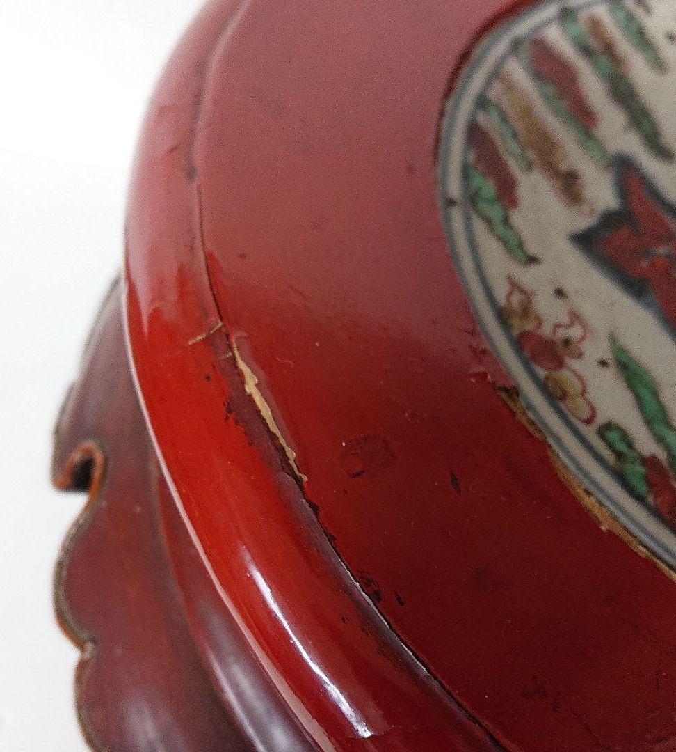 唐物花台 天啓赤絵 中国漆器