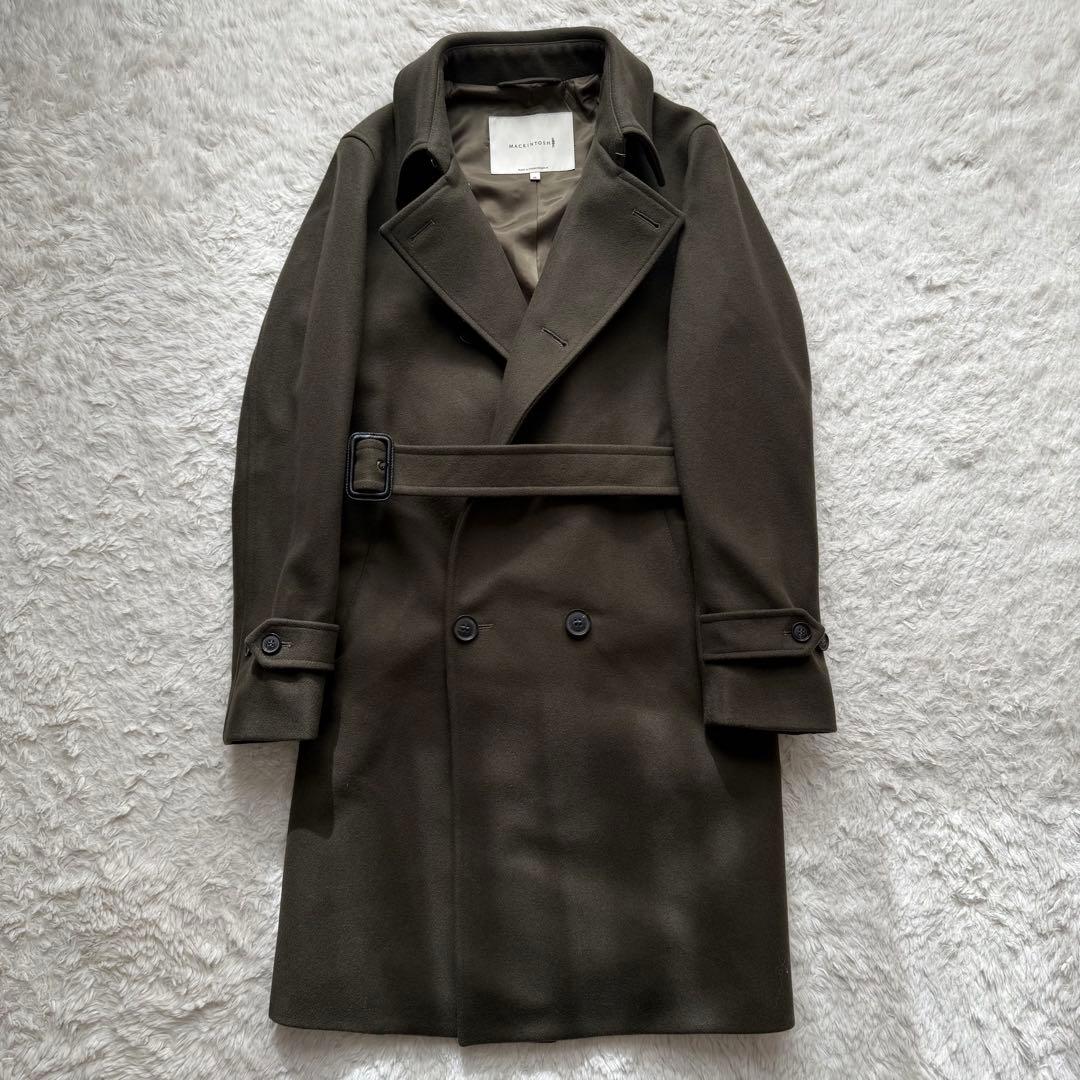 最終価格【美品】MACKINTOSH 英国製 カーキコート ビームスF別注【S】