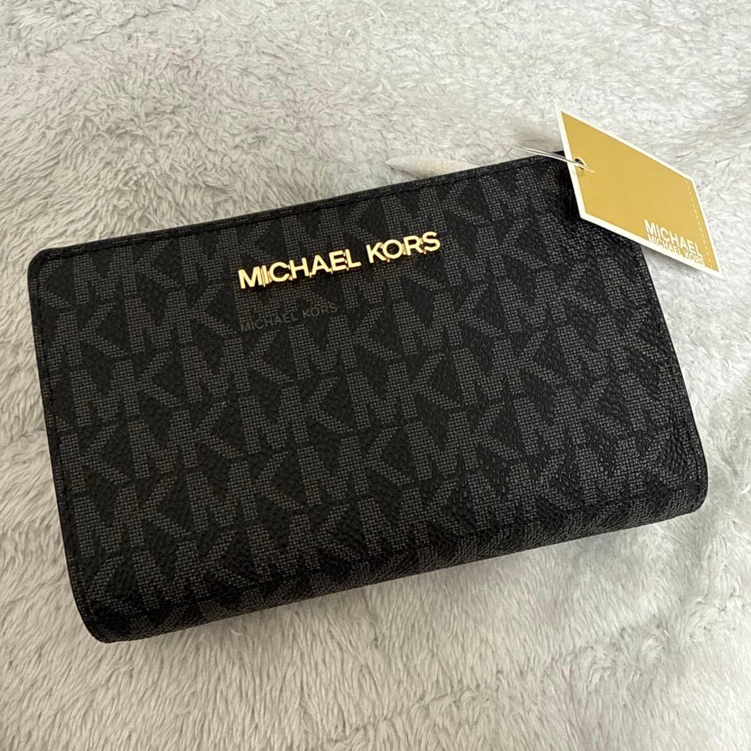マイケルコース　二つ折り財布　ブラック 追記あり