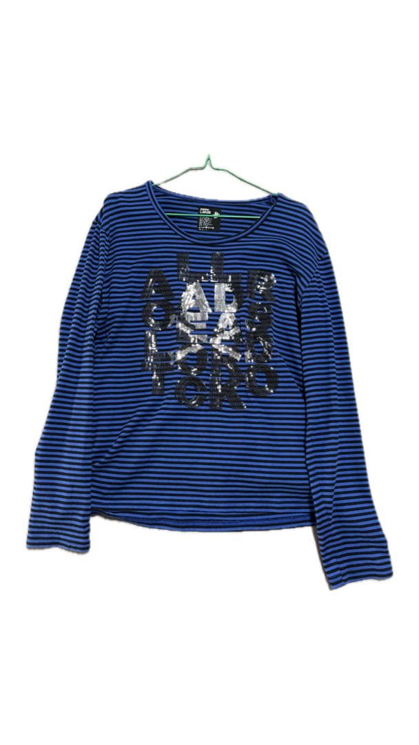 PPFM スパンコール ボーダー ロンt