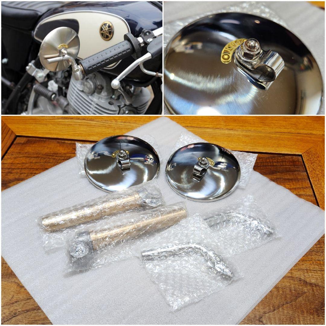 モーターロック│JCMA バーエンド ミラー Φ100 左右セット│ブラスタグ