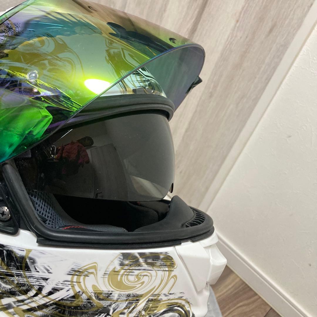 SHOEI フルフェイスヘルメット GT–Air2 ホワイトゴールド　Lサイズ