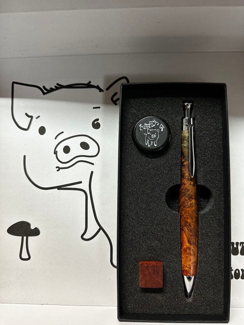 こぶた工房 極上 花梨瘤杢 シャープペンシル0.5mm