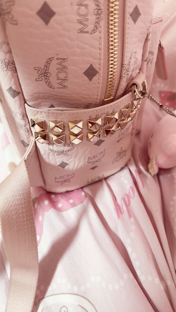 MCM リュック パウダーピンク Smallサイズ