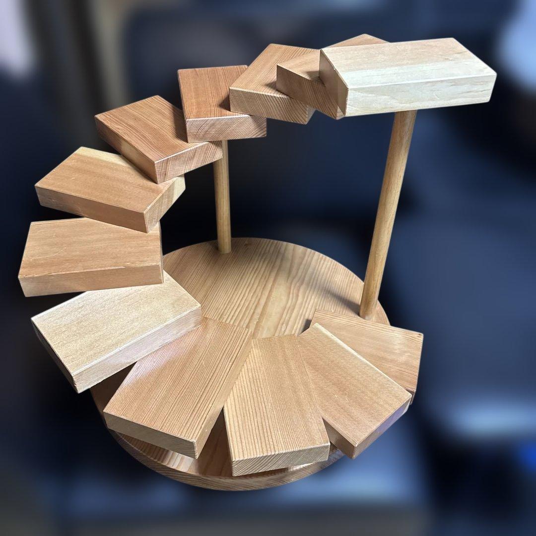 らせん階段盛　１２段 寸法:41×Ｈ33cm