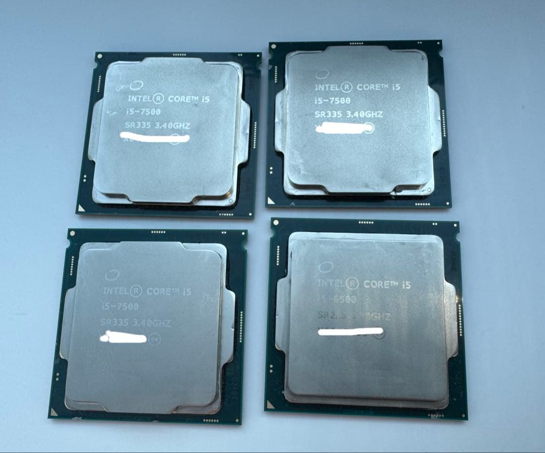 Intel Core i5-7500×3、6500×1 計4個セット