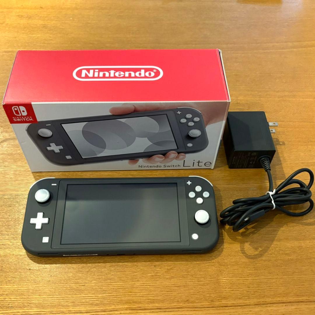 Nintendo Switch Lite グレー ACアダプター・外箱付き