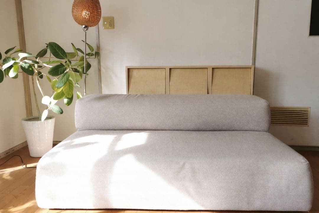 Francfranc 3人掛け ソファベッド グレー たのメル便