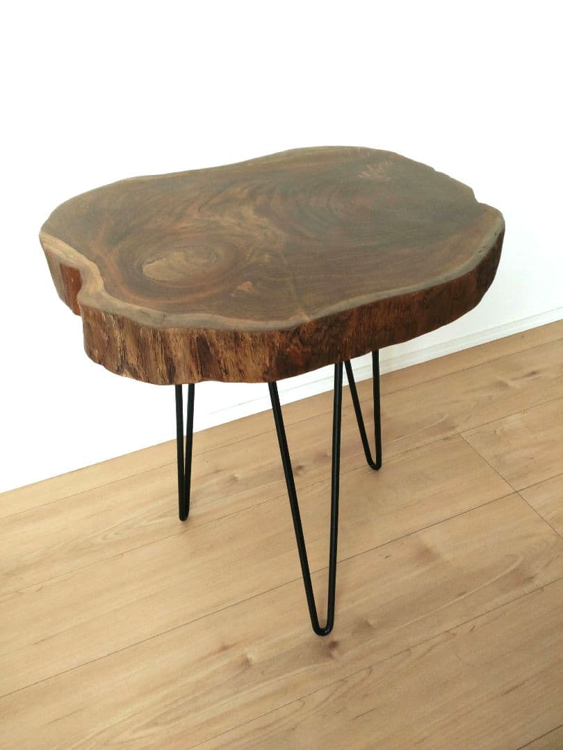 切り株 サイドテーブル アイアン