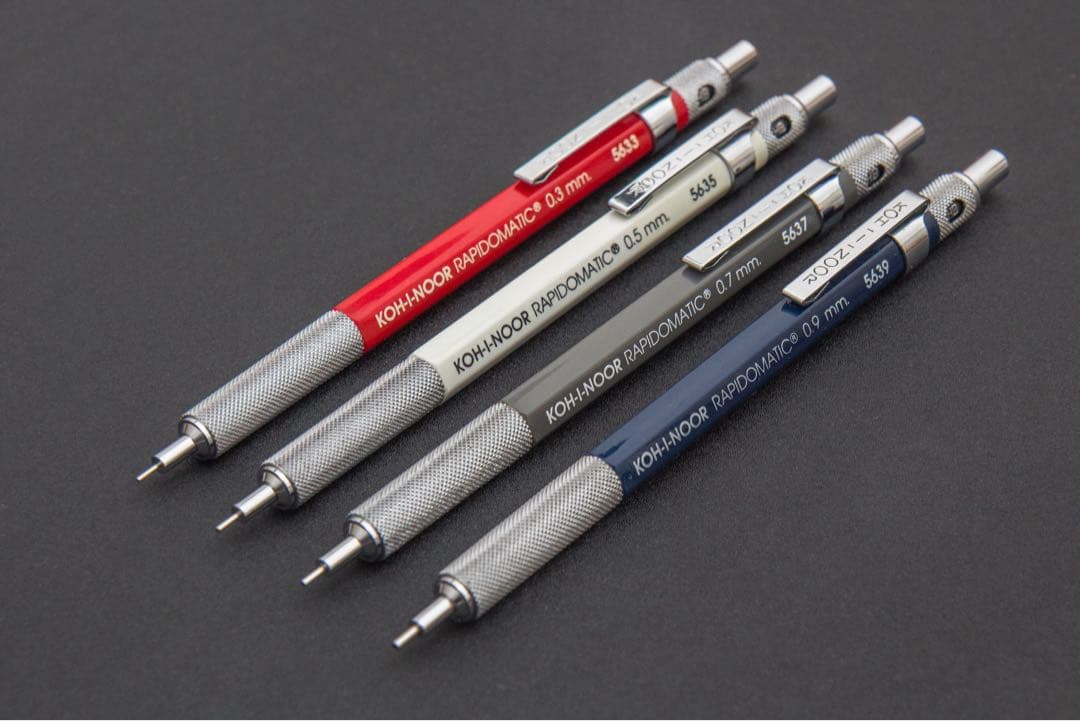 【旧型】コヒノール 製図用シャーペン RAPIDOMATIC 4本セット