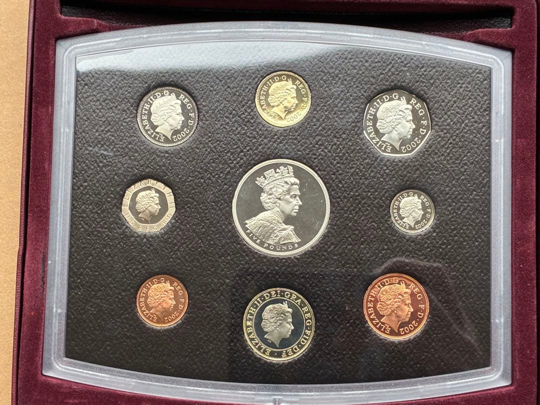 2002年 イギリス エリザベス女王2世 即位50周年記念 プルーフセット